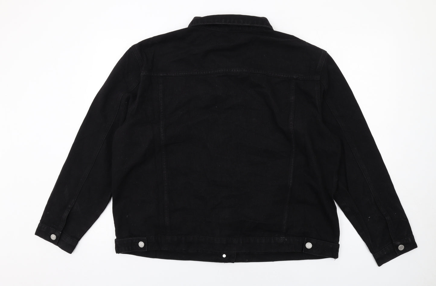 Boohoo Womens Black Jacket Size 16 Button