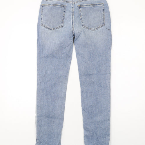 Gap Womens Blue Cotton Straight Jeans Size 6 L30 in Regular Zip