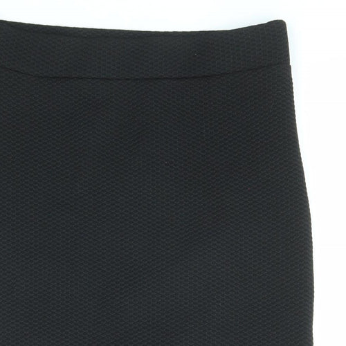 New Look Womens Black Geometric Polyester Bandage Skirt Size 8