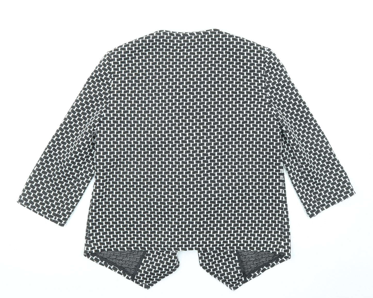 Marks and Spencer Womens Black Geometric Kimono Jacket Size 10