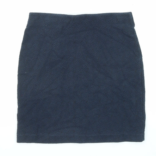 Esprit Womens Blue Geometric Cotton Bandage Skirt Size XS