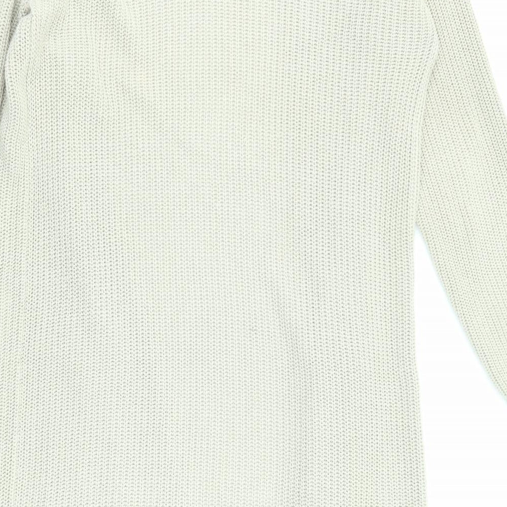 Esprit Womens Beige V-Neck Cotton Cardigan Jumper Size M