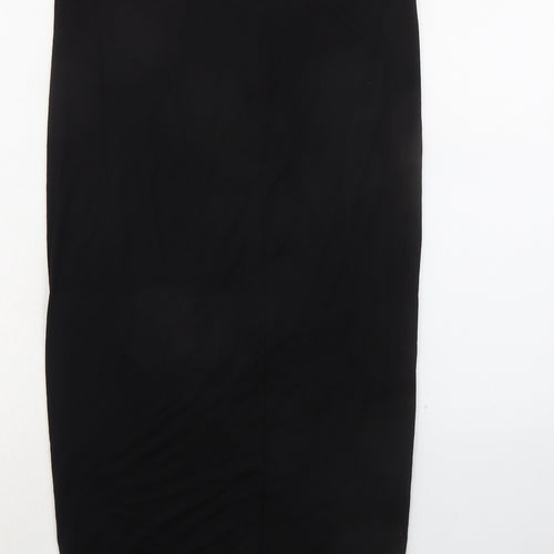 River Island Womens Black Viscose Bandage Skirt Size 14