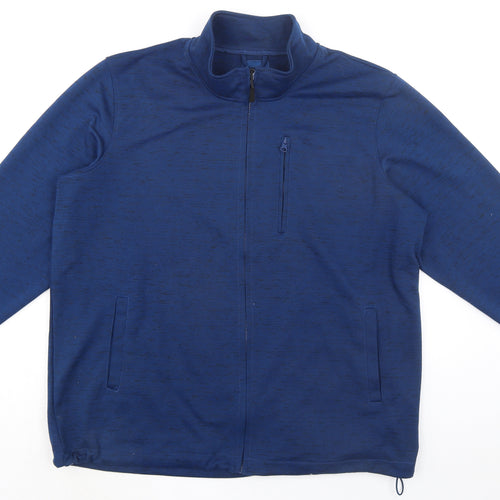 Cotton Traders Mens Blue Polyester Full Zip Sweatshirt Size XL