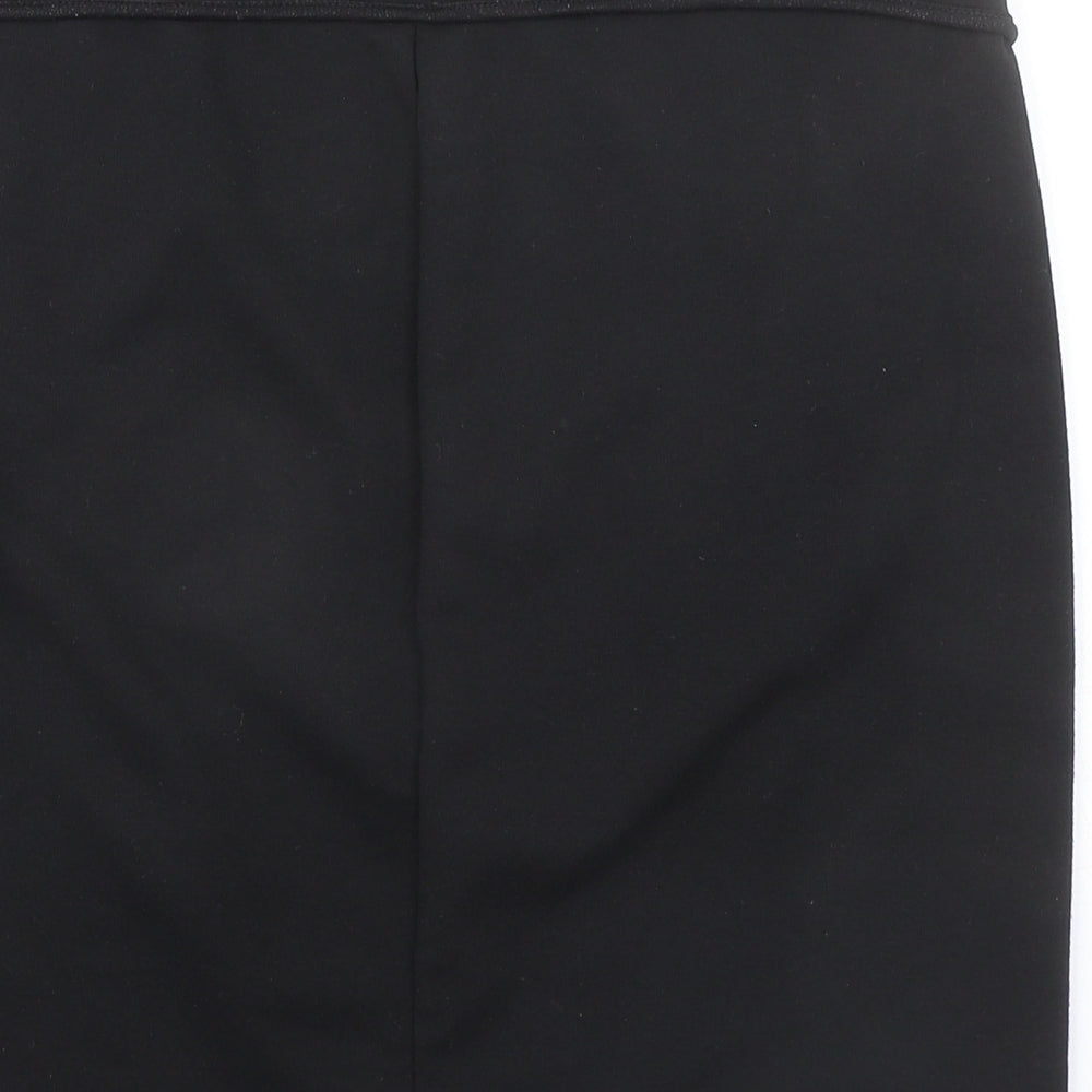 Max Studio Womens Black Polyester Straight & Pencil Skirt Size M