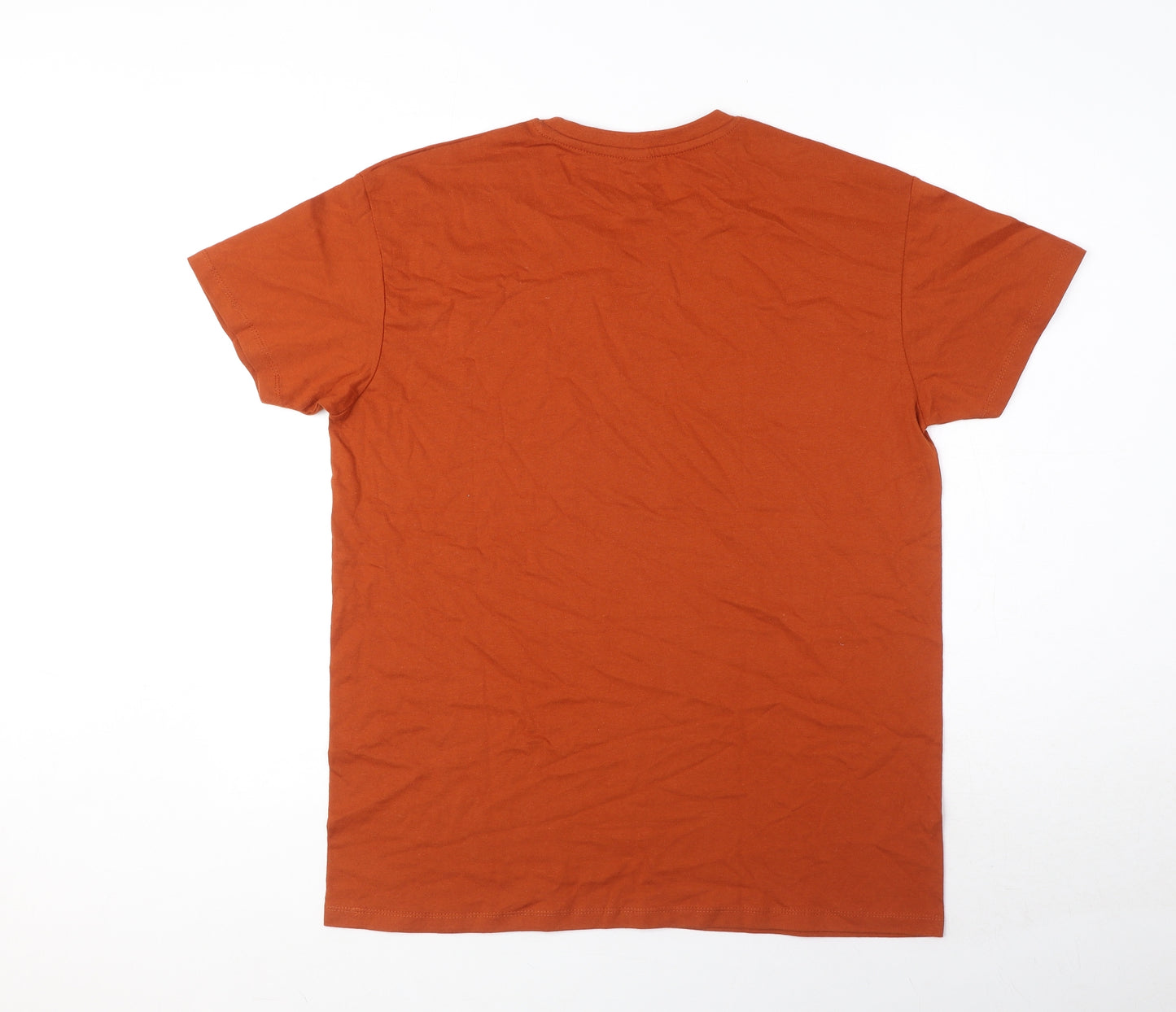 SOL'S Mens Orange Cotton T-Shirt Size M Round Neck