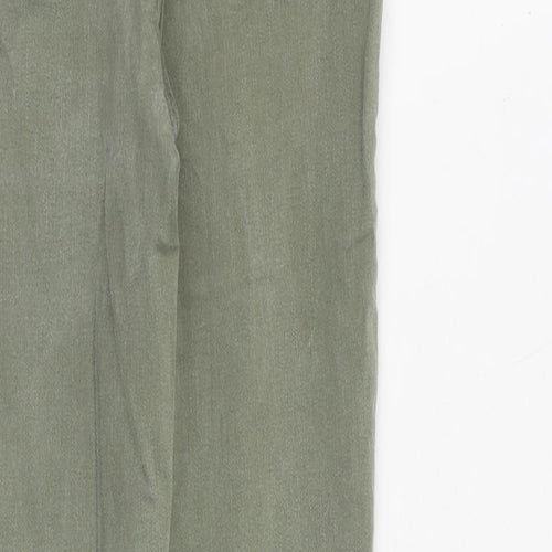 New Look Womens Green Cotton Skinny Jeans Size 8 L26 in Slim Zip