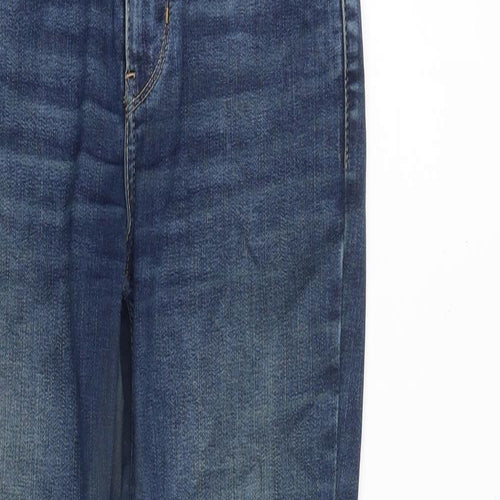 Levi's Womens Blue Cotton Skinny Jeans Size 26 in L31 in Slim Zip