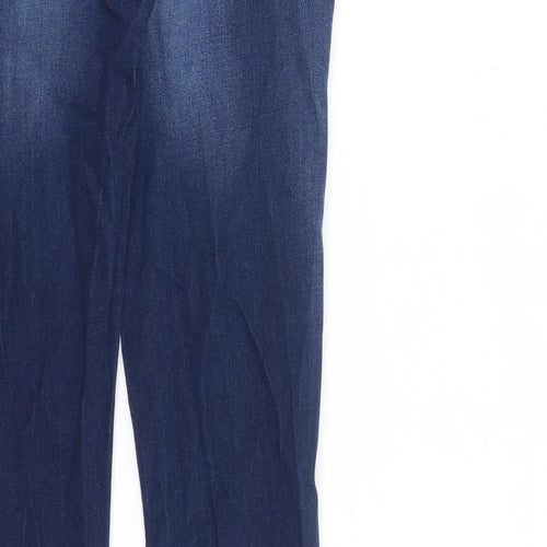 Freesoul Womens Blue Cotton Bootcut Jeans Size 32 in L34 in Regular Zip