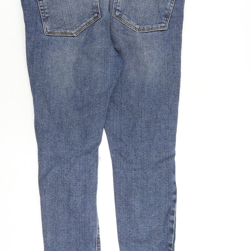 ASOS Womens Blue Cotton Skinny Jeans Size 34 in L30 in Slim Zip
