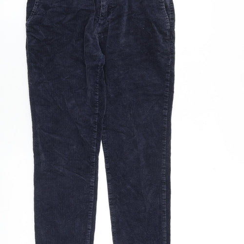 NEXT Mens Blue Cotton Trousers Size 30 in L28 in Regular Zip