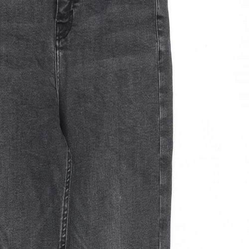 Topshop Womens Grey Cotton Skinny Jeans Size 30 in L36 in Slim Zip