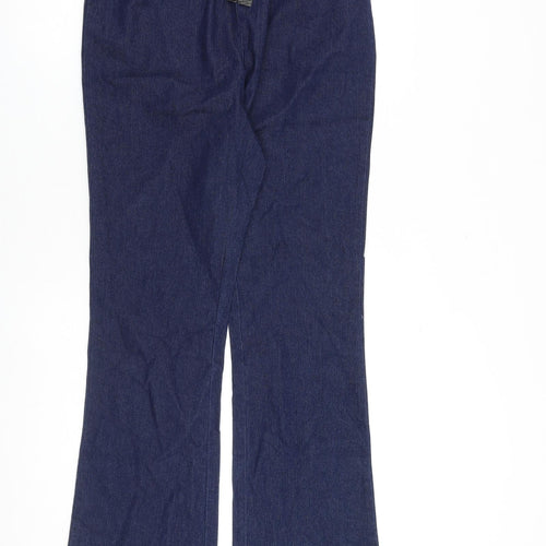 Simply Be Womens Blue Cotton Bootcut Jeans Size 16 L33 in Regular