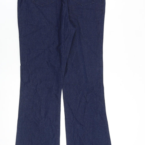 Simply Be Womens Blue Cotton Bootcut Jeans Size 16 L33 in Regular