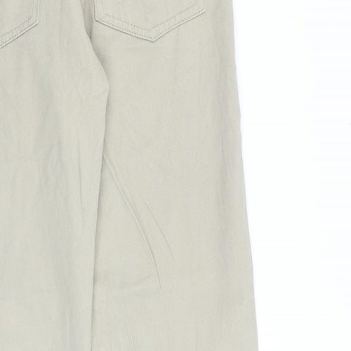 Hutson Harbour Mens Beige Cotton Straight Jeans Size 32 in L31 in Regular Zip