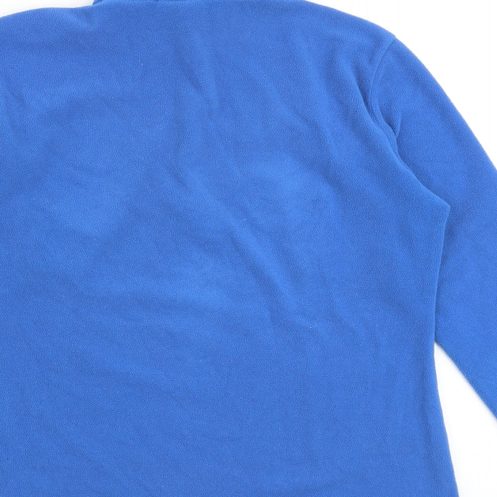 Jack Wolfskin Womens Blue Polyester Pullover Sweatshirt Size 12 Zip