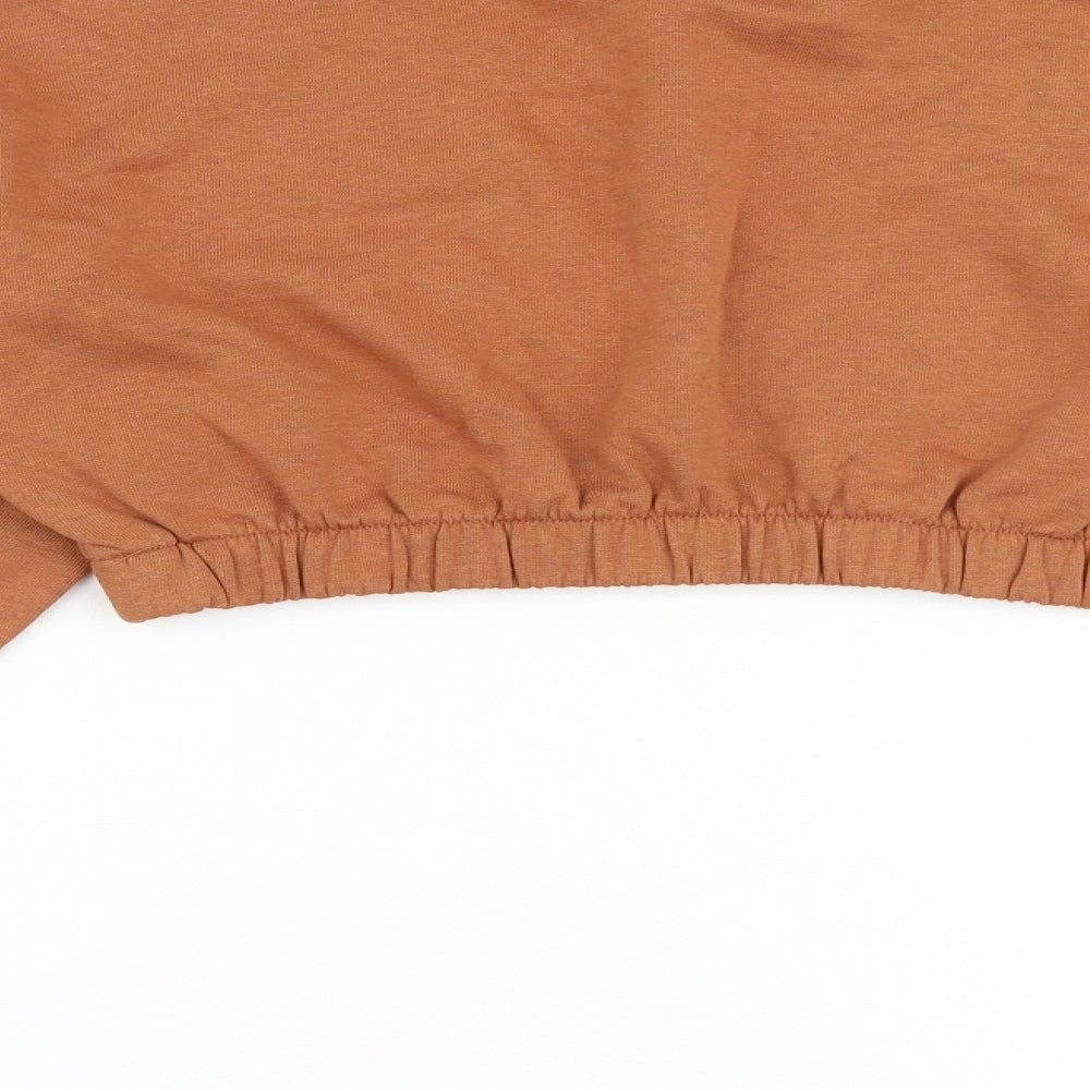H&M Womens Brown Cotton Pullover Sweatshirt Size S Pullover - Socially Distanced