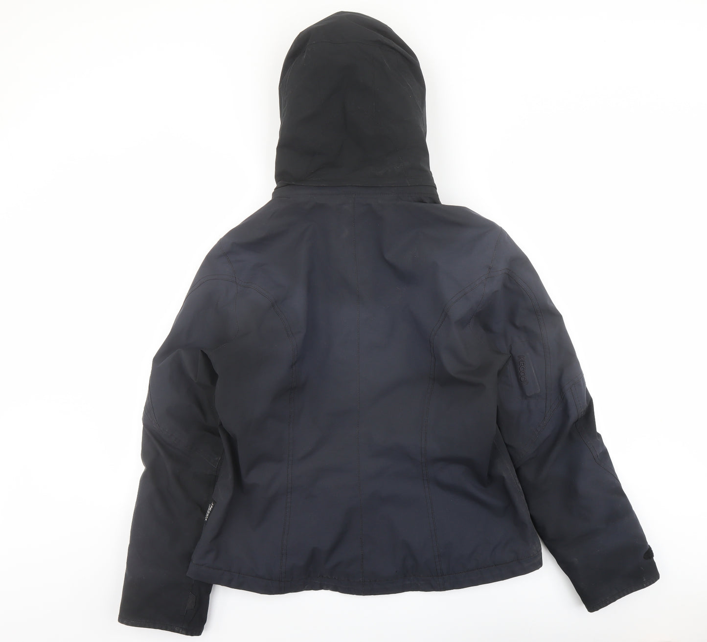 Schoffel Womens Blue Windbreaker Jacket Size 14 Zip