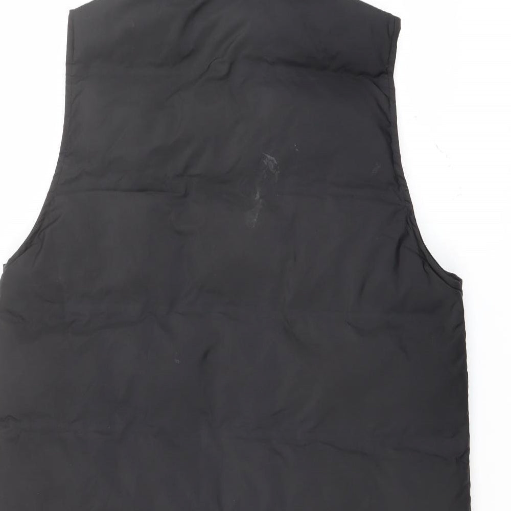 Dunnes Stores Womens Black Gilet Jacket Size S Zip