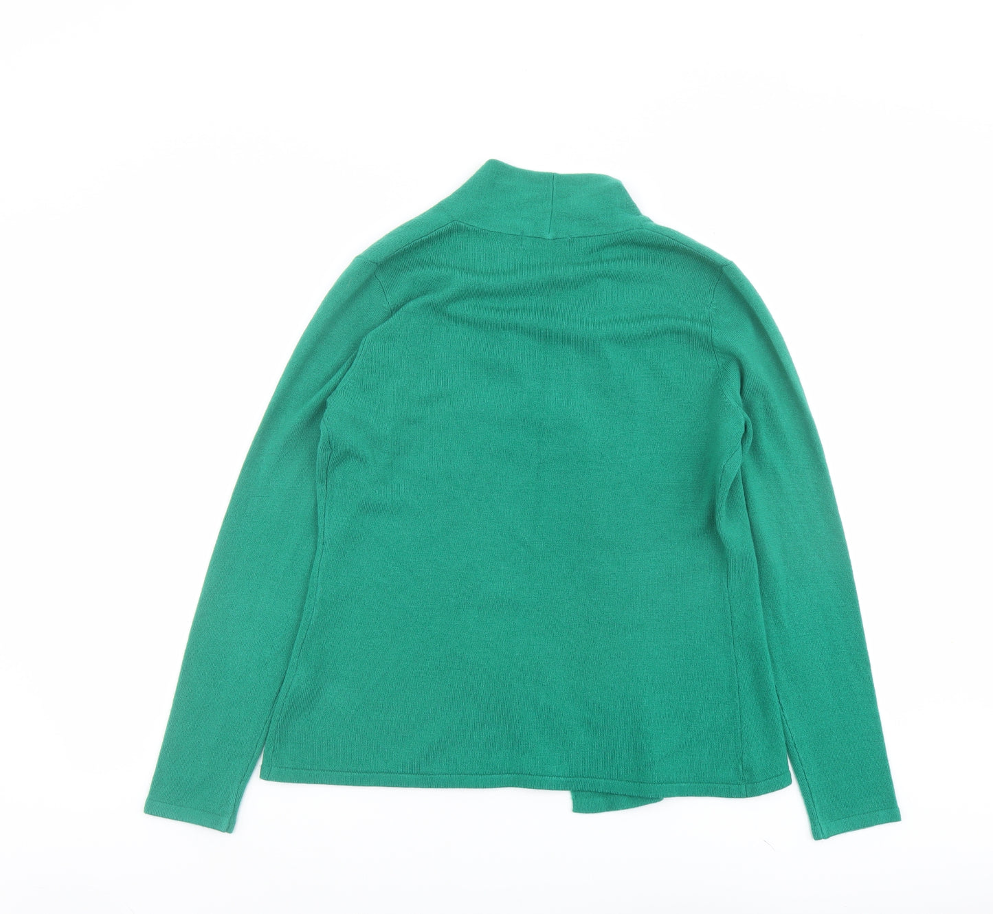 Per Una Womens Green V-Neck Acrylic Cardigan Jumper Size 12