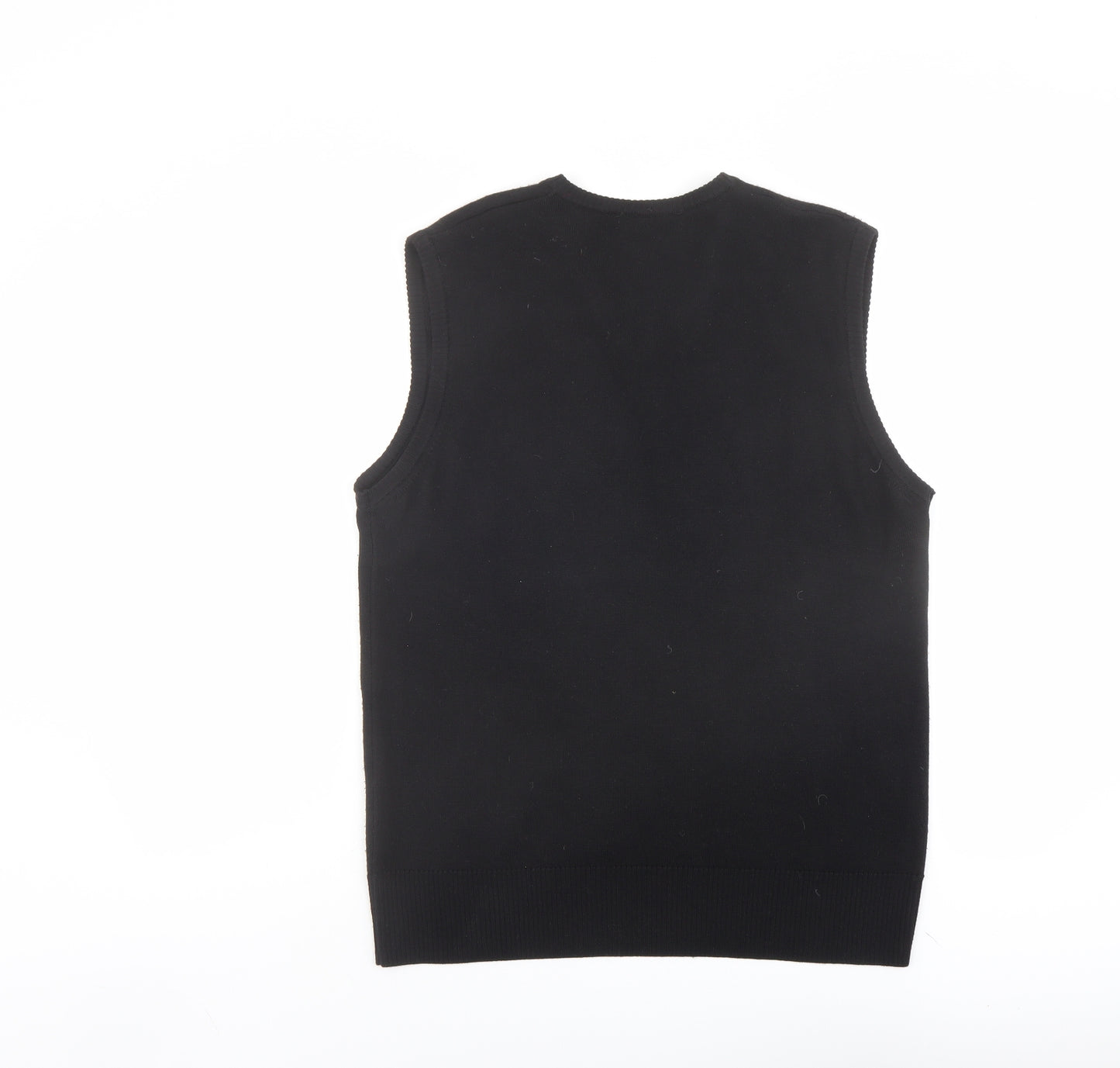 Sample Truth Mens Black V-Neck Wool Vest Jumper Size 2XL Sleeveless
