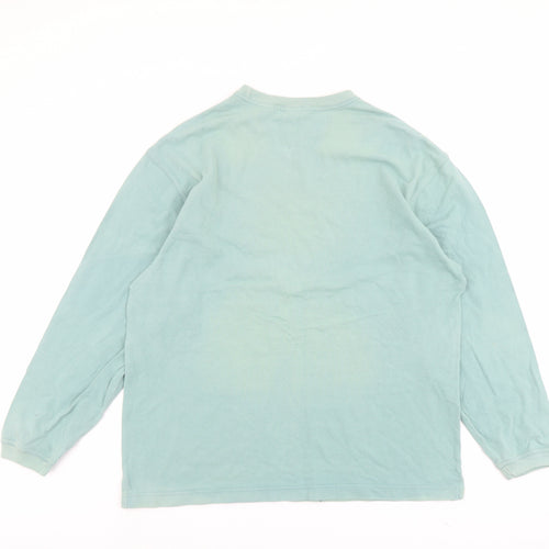 Gap Mens Green Cotton Pullover Sweatshirt Size L