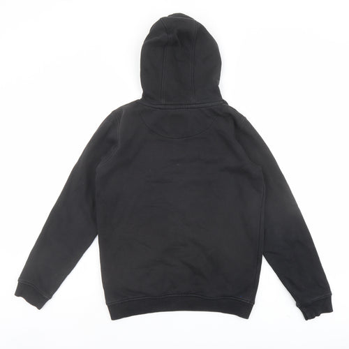 Jack Wills Boys Black Cotton Pullover Hoodie Size 12-13 Years Pullover