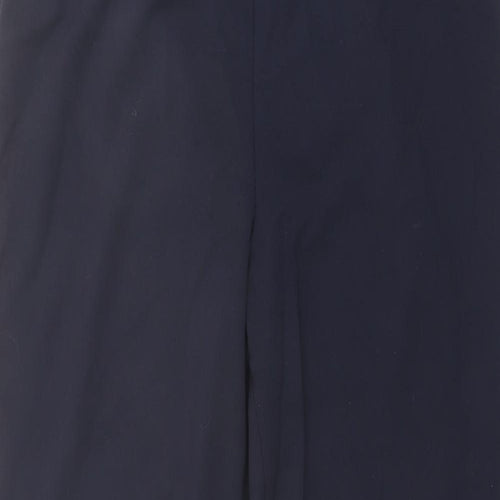Marks and Spencer Womens Blue Viscose Trousers Size 12 L29 in Regular