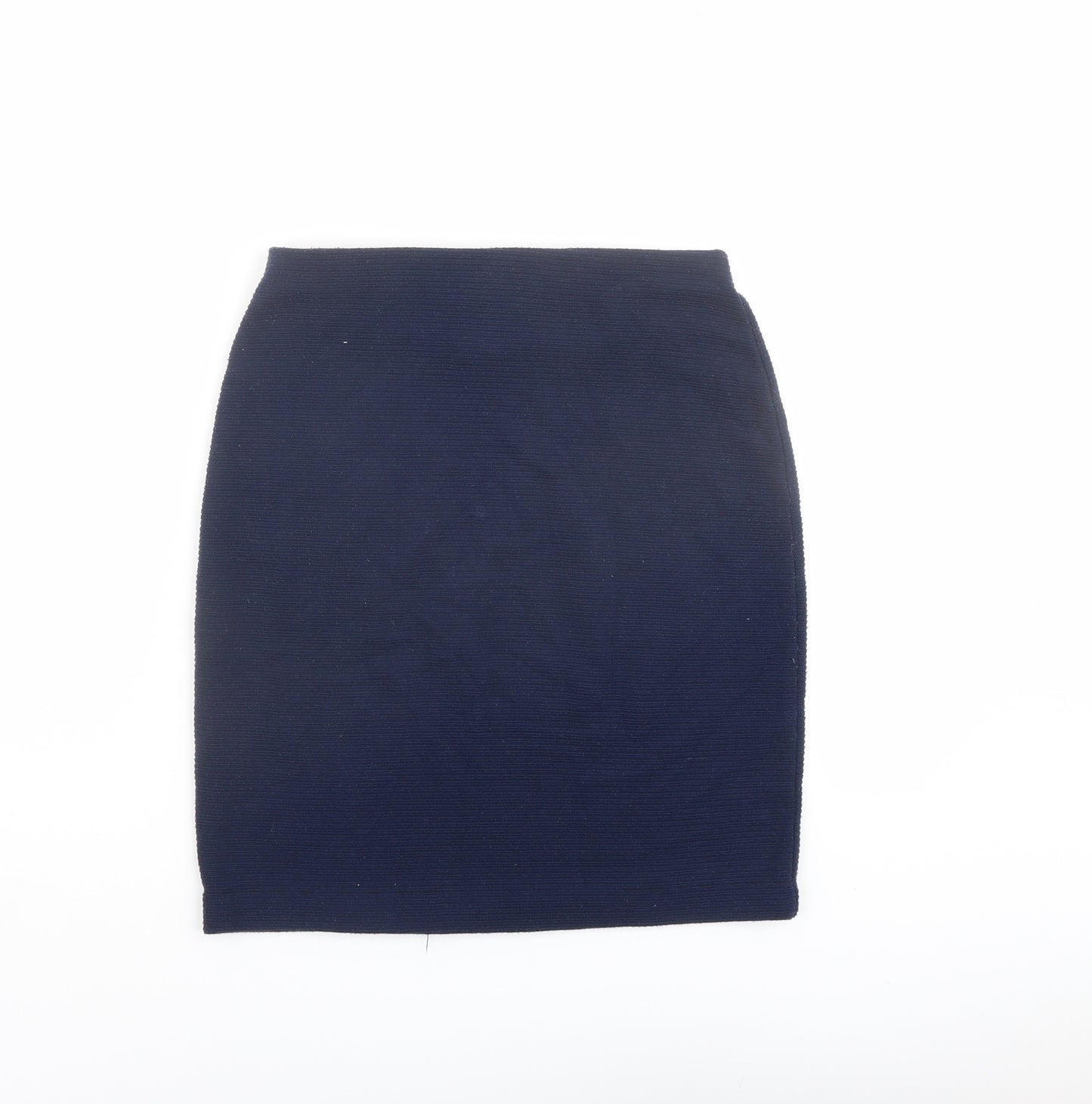 New Look Womens Blue Polyester Bandage Skirt Size 8