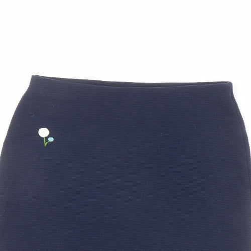 New Look Womens Blue Polyester Bandage Skirt Size 8