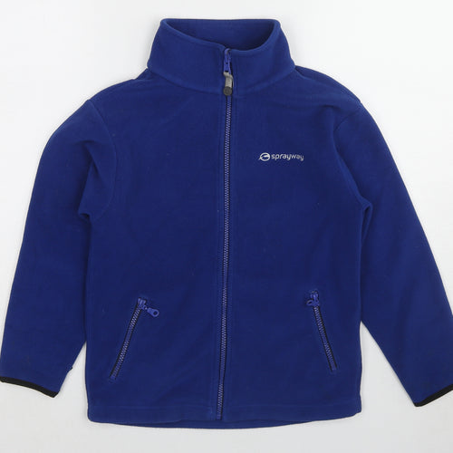 Sprayway Boys Blue Basic Jacket Jacket Size 6-7 Years Zip