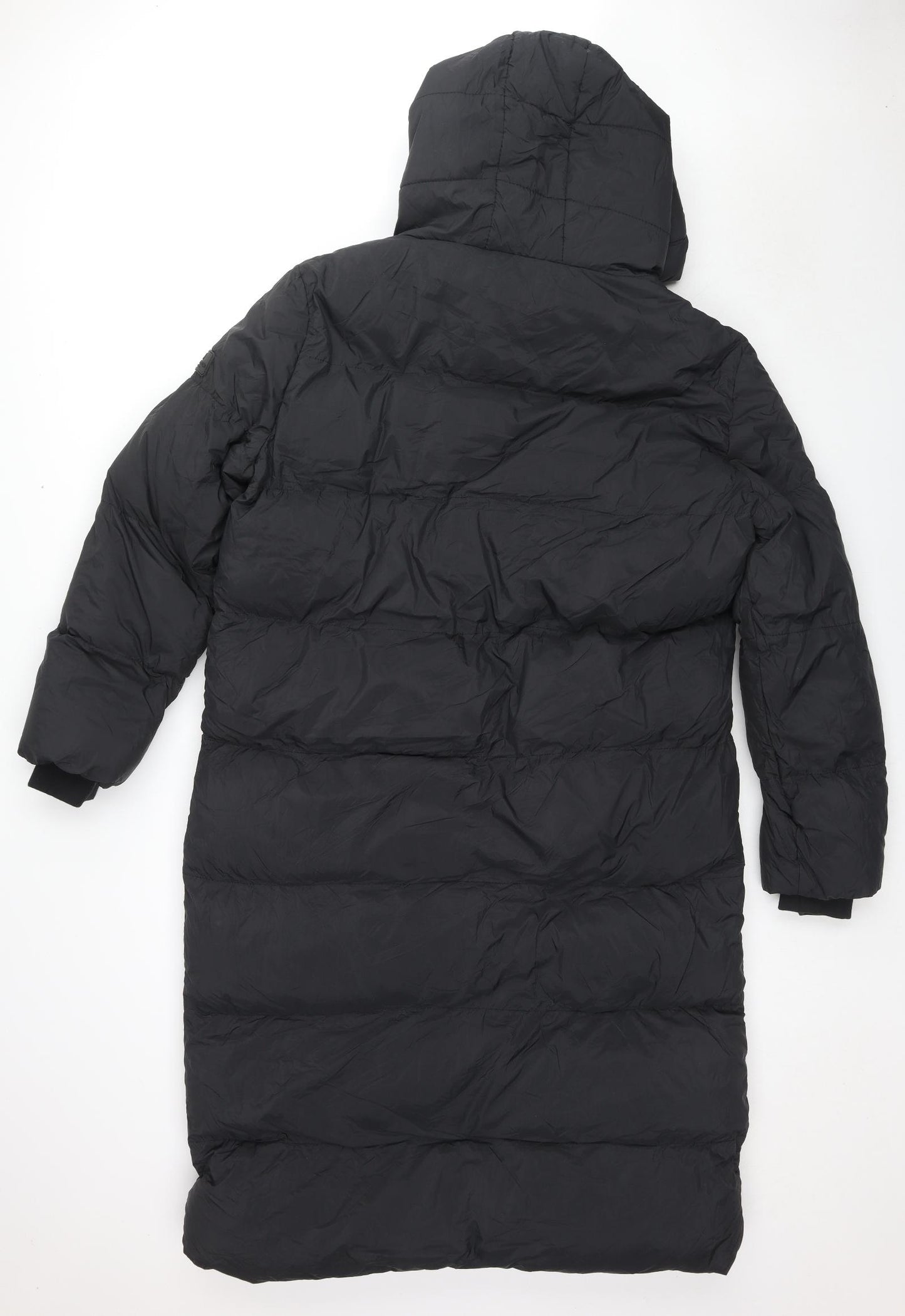Crosshatch Womens Black Quilted Coat Size 20 Zip