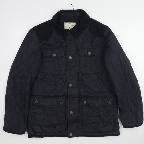 Jasper Conran Mens Black Jacket Coat Size M Zip