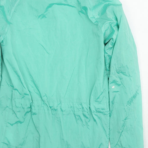 Nike Womens Green Windbreaker Jacket Size XS Zip