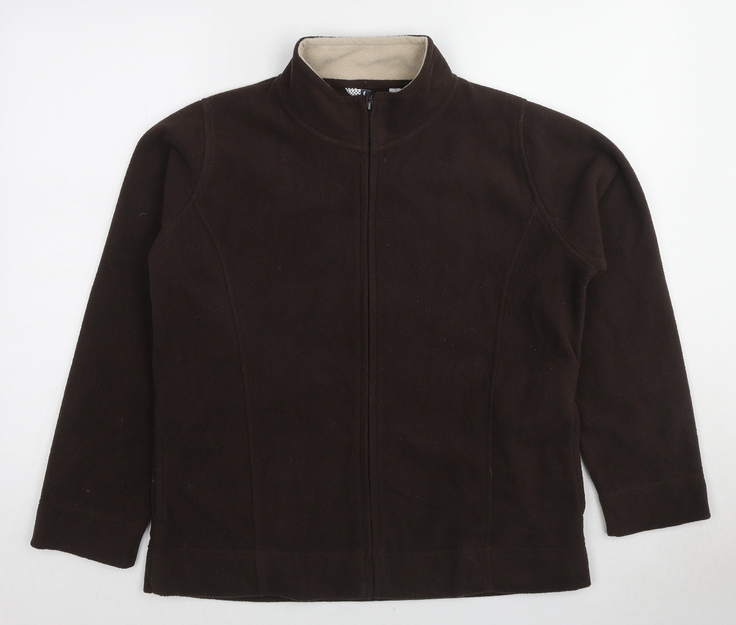 EWM Womens Brown Jacket Size 14 Zip - Size 14-16