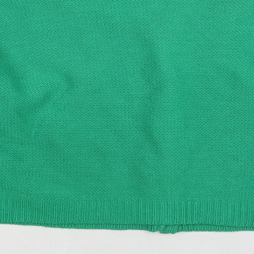 Divided by H&M Womens Green Round Neck Acrylic Cardigan Jumper Size 12