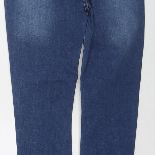 I SAW IT FIRST Womens Blue Cotton Skinny Jeans Size 6 L26 in Regular Zip