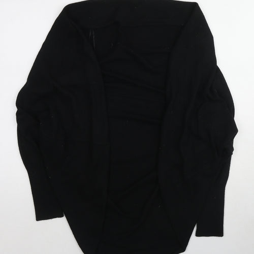 Topshop Womens Black Boat Neck Acrylic Pullover Jumper Size 8