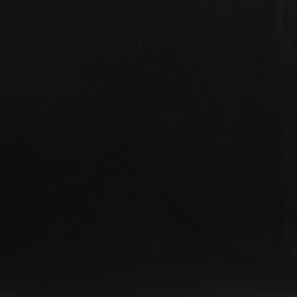 Ella J. Womens Black Round Neck Polyester Cardigan Jumper Size S