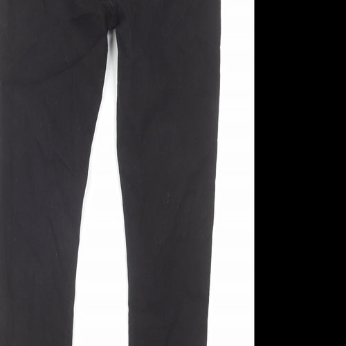 Denim Wise Womens Black Cotton Skinny Jeans Size 12 L25 in Regular Zip