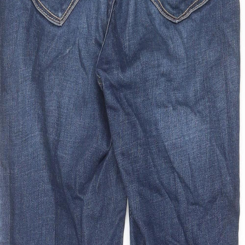 Hollister Womens Blue Cotton Straight Jeans Size 25 in L30 in Regular Zip