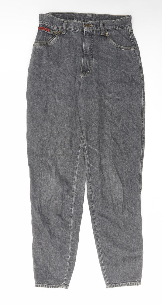 Moda Berri Womens Grey Cotton Tapered Jeans Size 12 L30 in Regular Zip