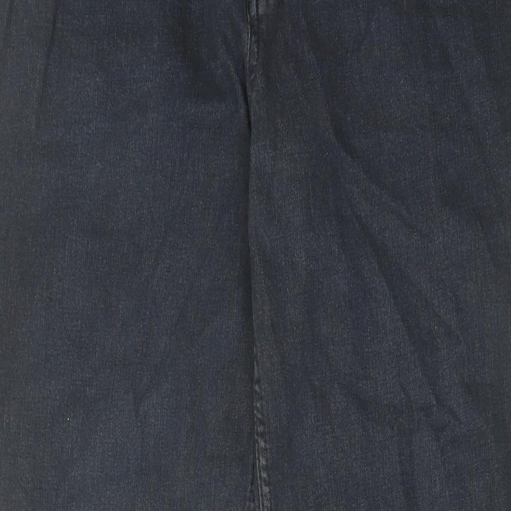 TU Mens Blue Cotton Straight Jeans Size 32 in L32 in Regular Zip