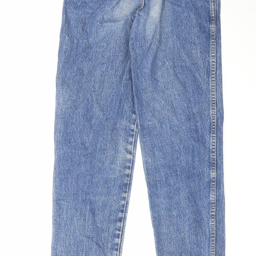 Lawman Womens Blue Cotton Mom Jeans Size 26 in L29 in Regular Zip