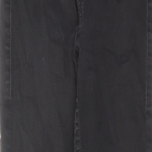 Marks and Spencer Womens Black Cotton Skinny Jeans Size 8 L27 in Regular Zip