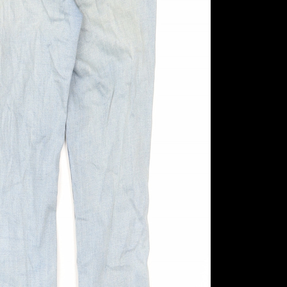 Hollister Womens Blue Cotton Straight Jeans Size 27 in L27 in Regular Zip