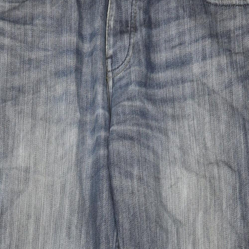 Next Mens Blue Cotton Straight Jeans Size 36 in L29 in Regular Button