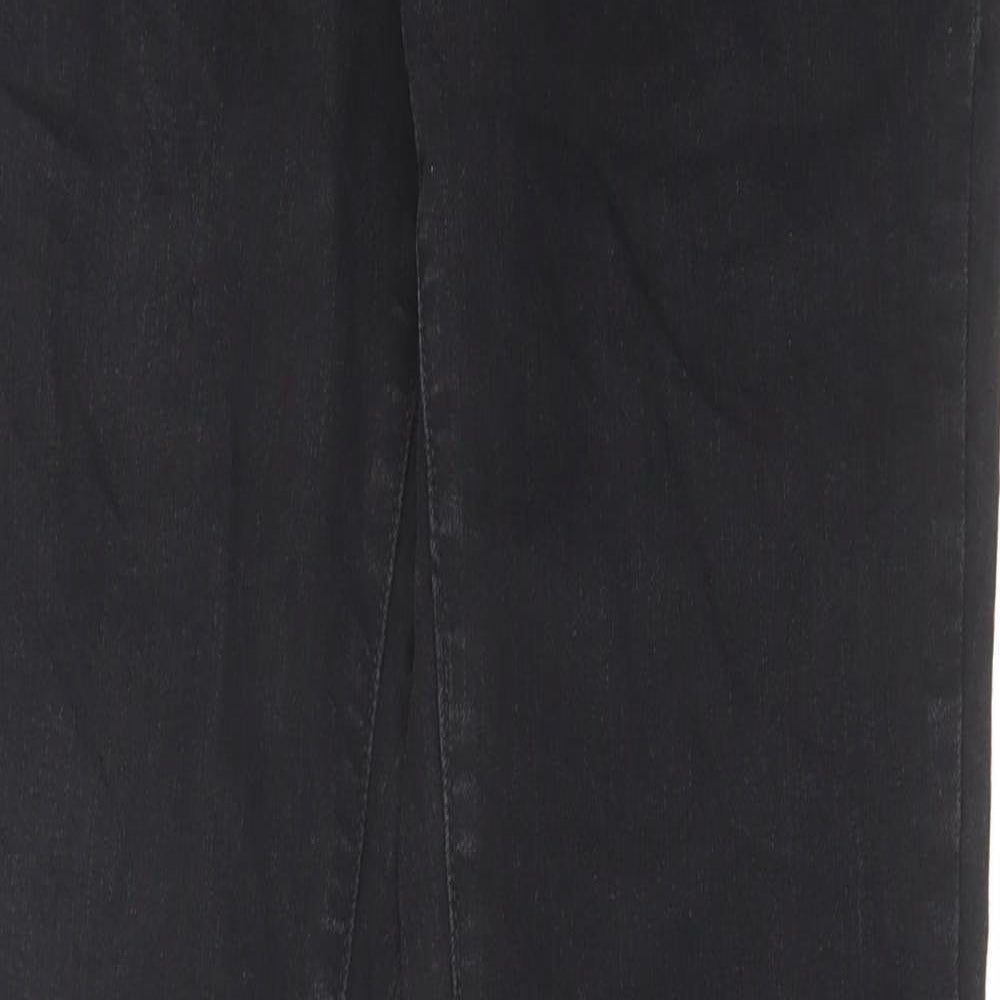 Levi's Womens Black Cotton Straight Jeans Size 26 in L32 in Regular Zip