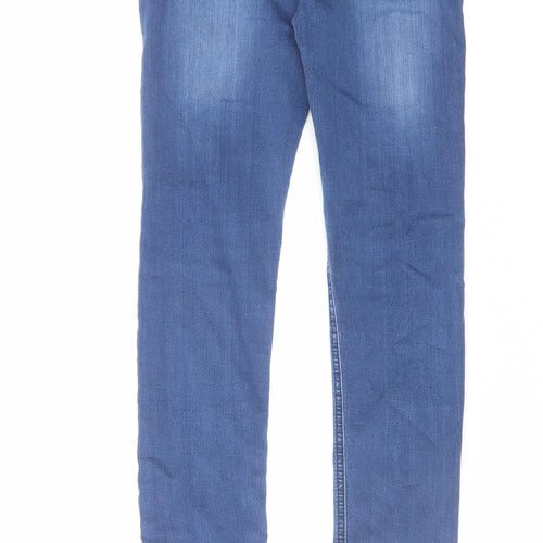 Johnnie B Womens Blue Cotton Skinny Jeans Size 24 in L25 in Regular Zip