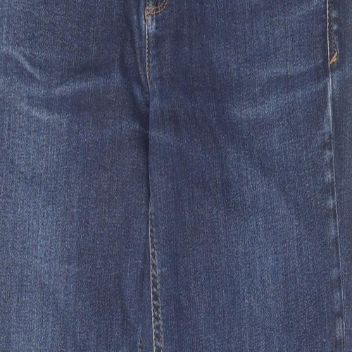 Gap Womens Blue Cotton Straight Jeans Size 28 in L28 in Regular Zip